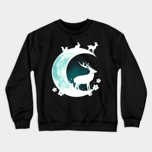 Deer Moon Crewneck Sweatshirt